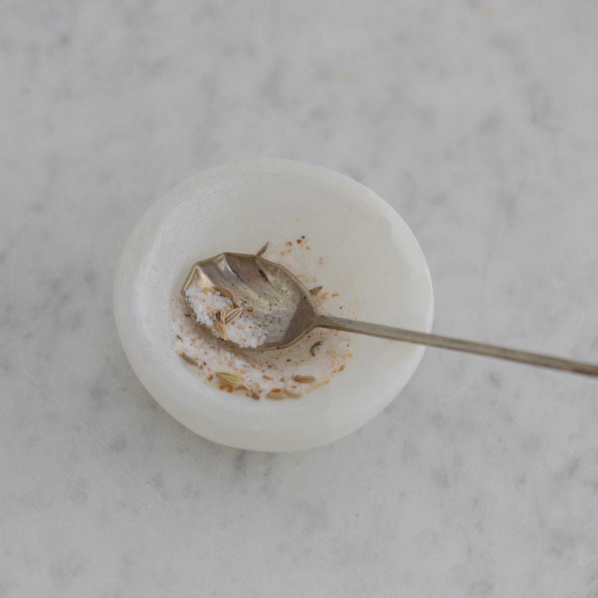 Petite Antique Salt Spoon - elsie green - the french kitchen