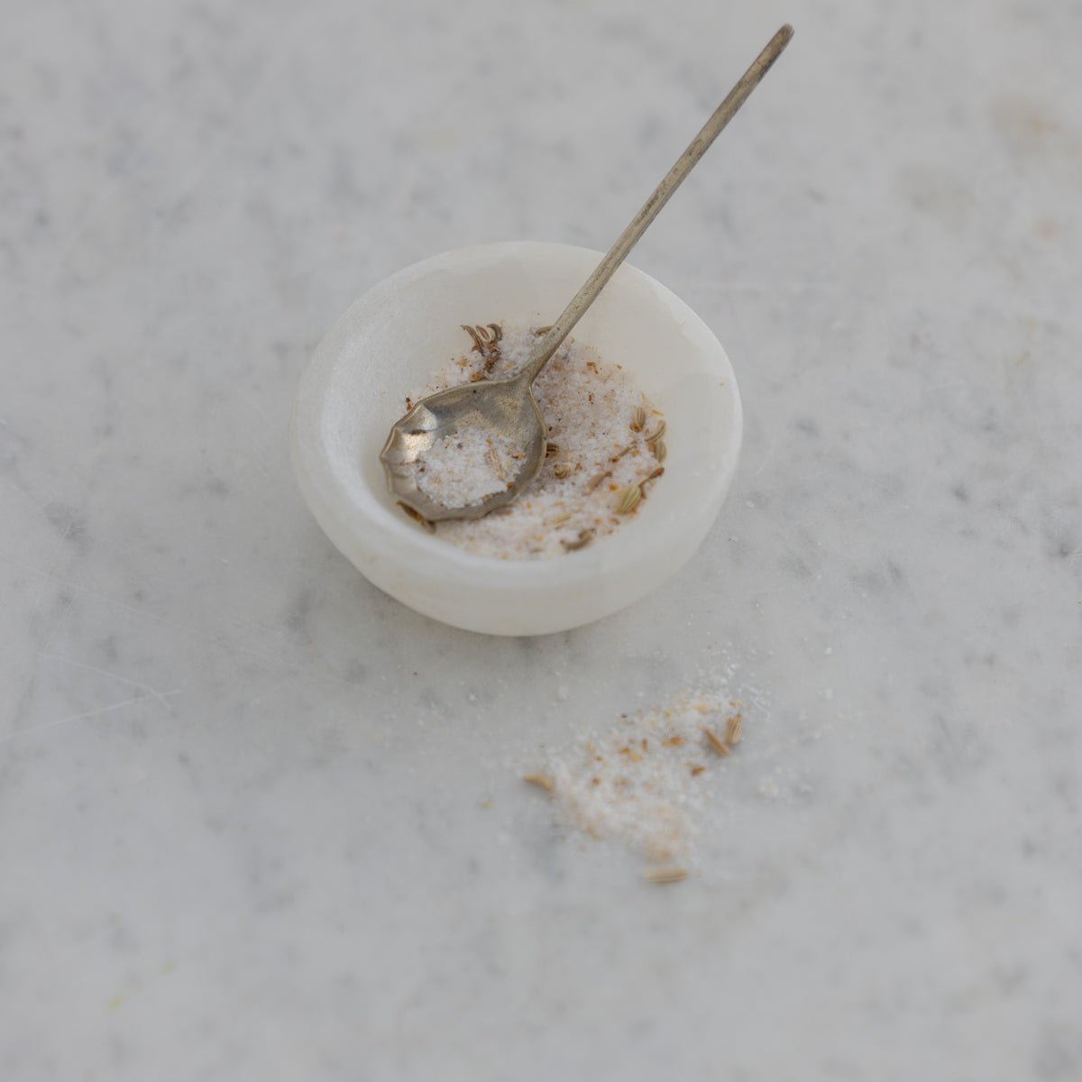 Petite Antique Salt Spoon - elsie green - the french kitchen