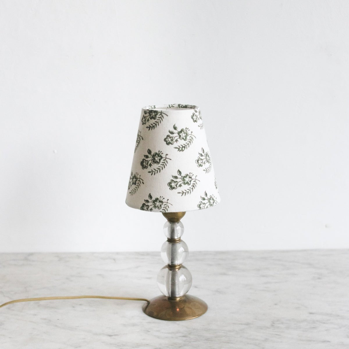 Petite Block Print Lampshade | Albertine Olive - elsie green - decor
