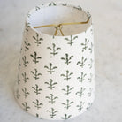 Petite Block Print Lampshade | Fleur Olive - elsie green - decor
