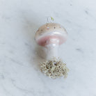 Petite Blown Glass Mushroom Ornament - elsie green - decor