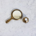 Petite Brass Mirror & Pillbox - elsie green - decor