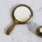Petite Brass Mirror & Pillbox - elsie green - decor