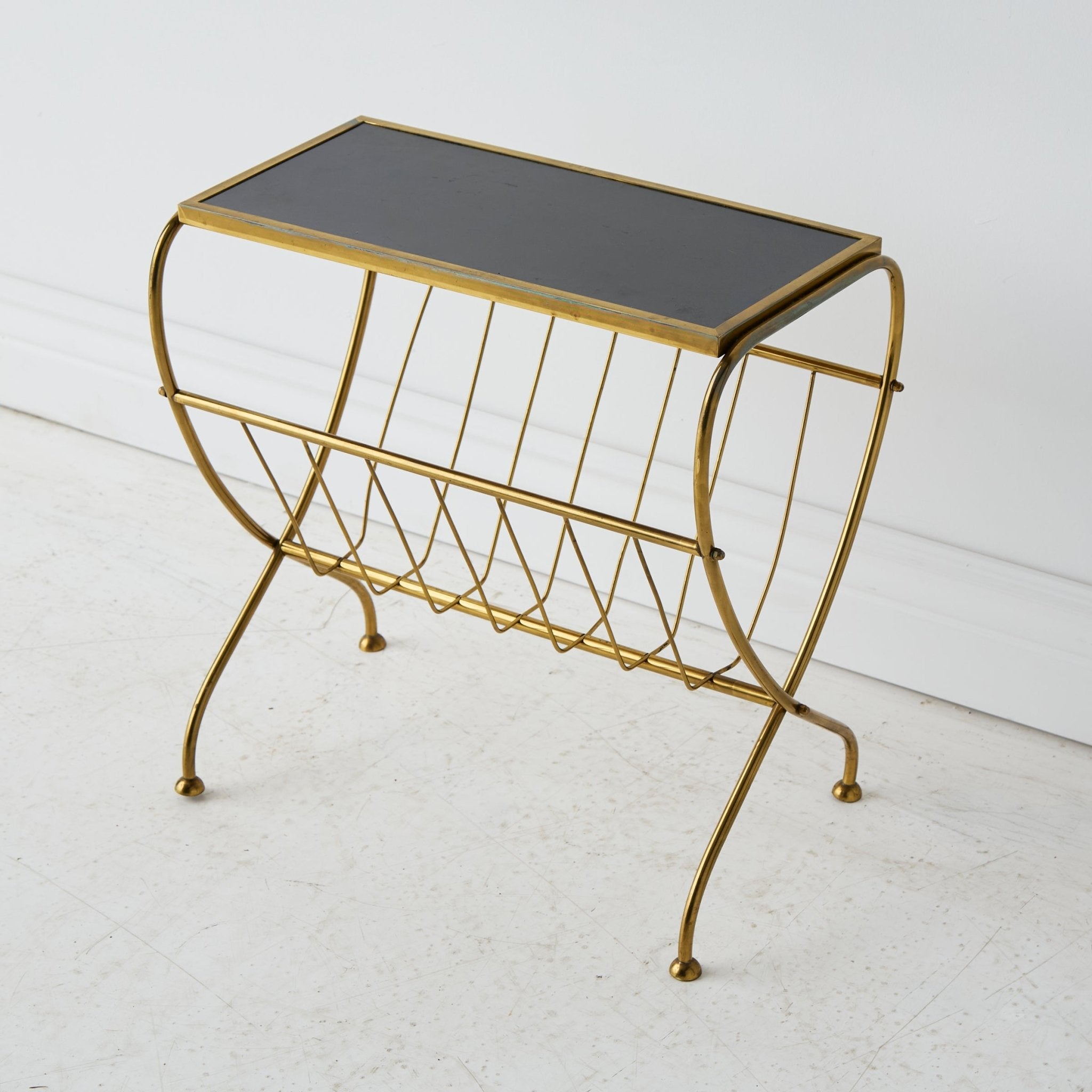 Petite Brass Side Table - elsie green - decor