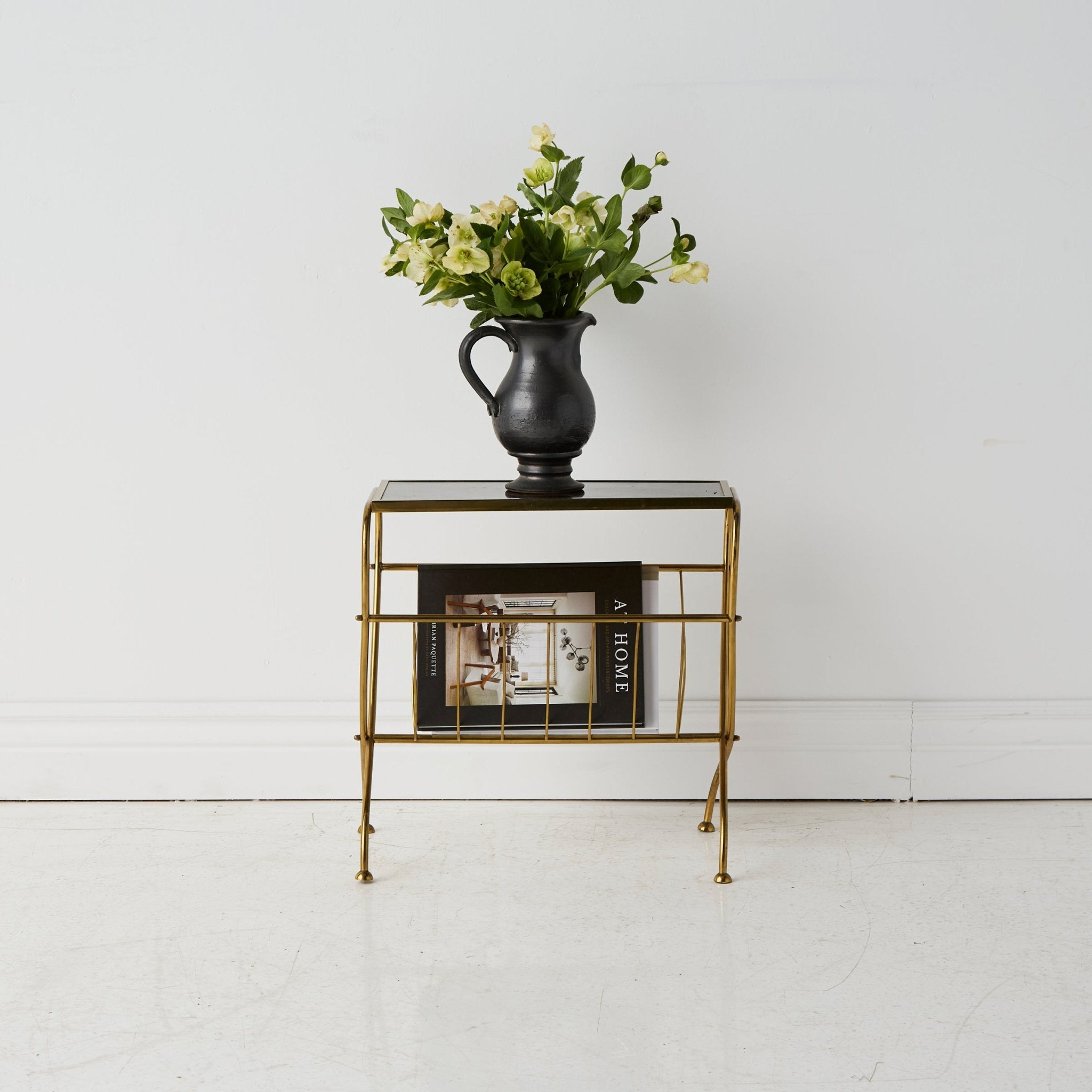Petite Brass Side Table - elsie green - decor
