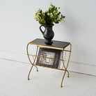 Petite Brass Side Table - elsie green - decor
