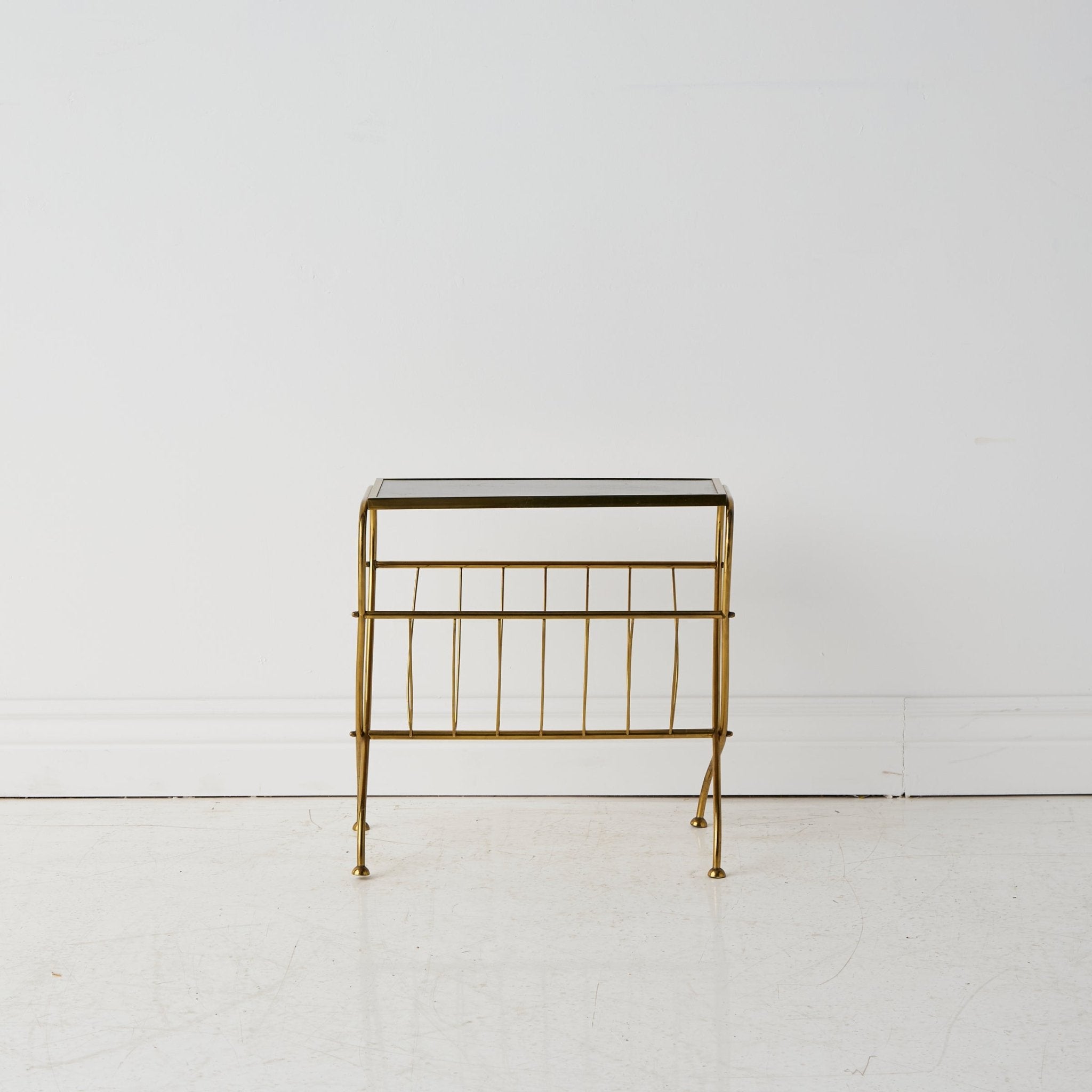 Petite Brass Side Table - elsie green - decor