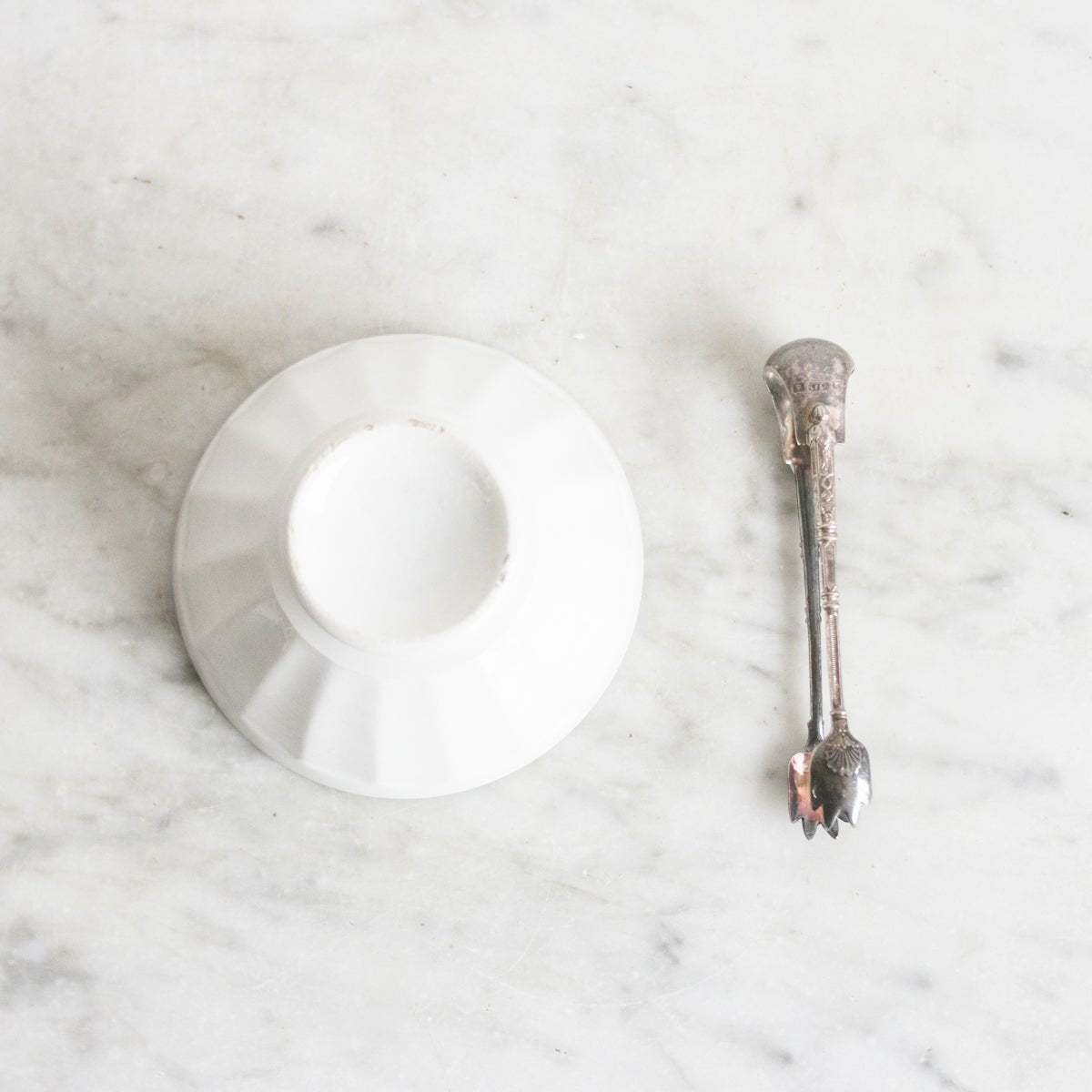 Petite Cafe Bowl With Silver Tongs - elsie green - The French Kitchen