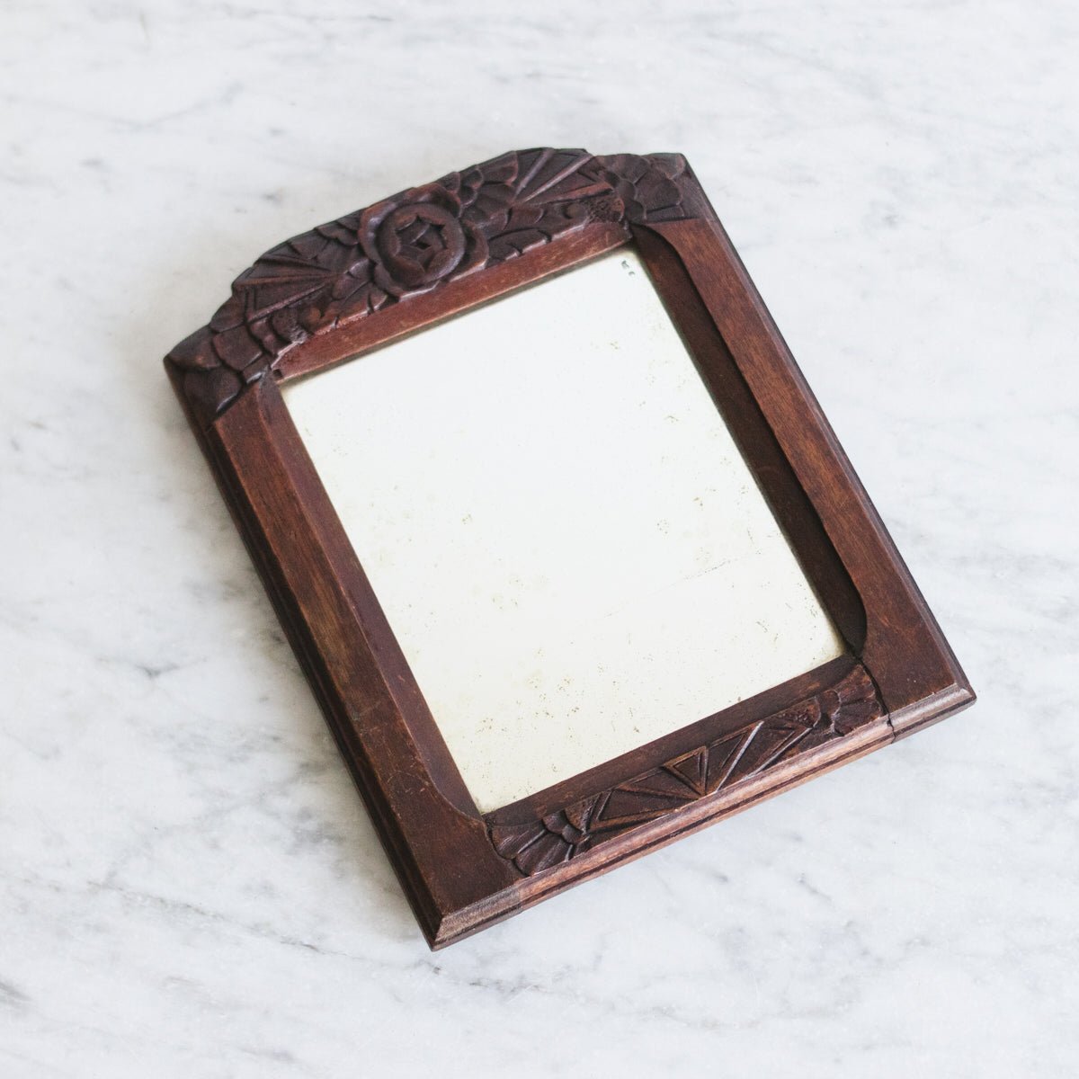 Petite Carved Mirror - elsie green - decor