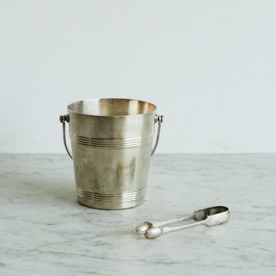 Petite Christofle Ice Bucket with Tongs - elsie green - the french kitchen