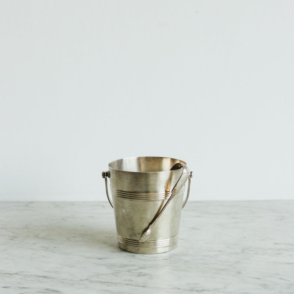 Petite Christofle Ice Bucket with Tongs - elsie green - the french kitchen