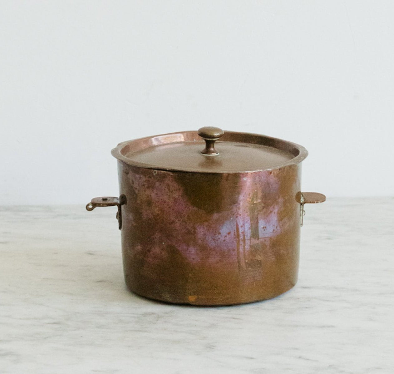 Petite Copper Charlotte Mold with Lid - elsie green - the french kitchen