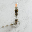 Petite Crystal Lamp with Brass Accents - elsie green - decor