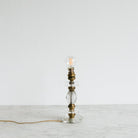 Petite Crystal Lamp with Brass Accents - elsie green - decor