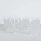 Petite Cut Crystal Glass Set Of 8 - elsie green - The French Kitchen