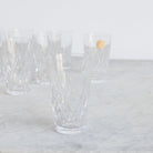 Petite Cut Crystal Glass Set Of 8 - elsie green - The French Kitchen