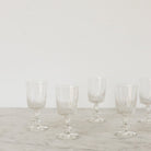 Petite Cut Glass Wine Glass Set of 8 - elsie green - the french kitchen