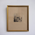 Petite Etching with Chapel | Bersier - elsie green - art
