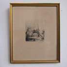 Petite Etching with Chapel | Bersier - elsie green - art