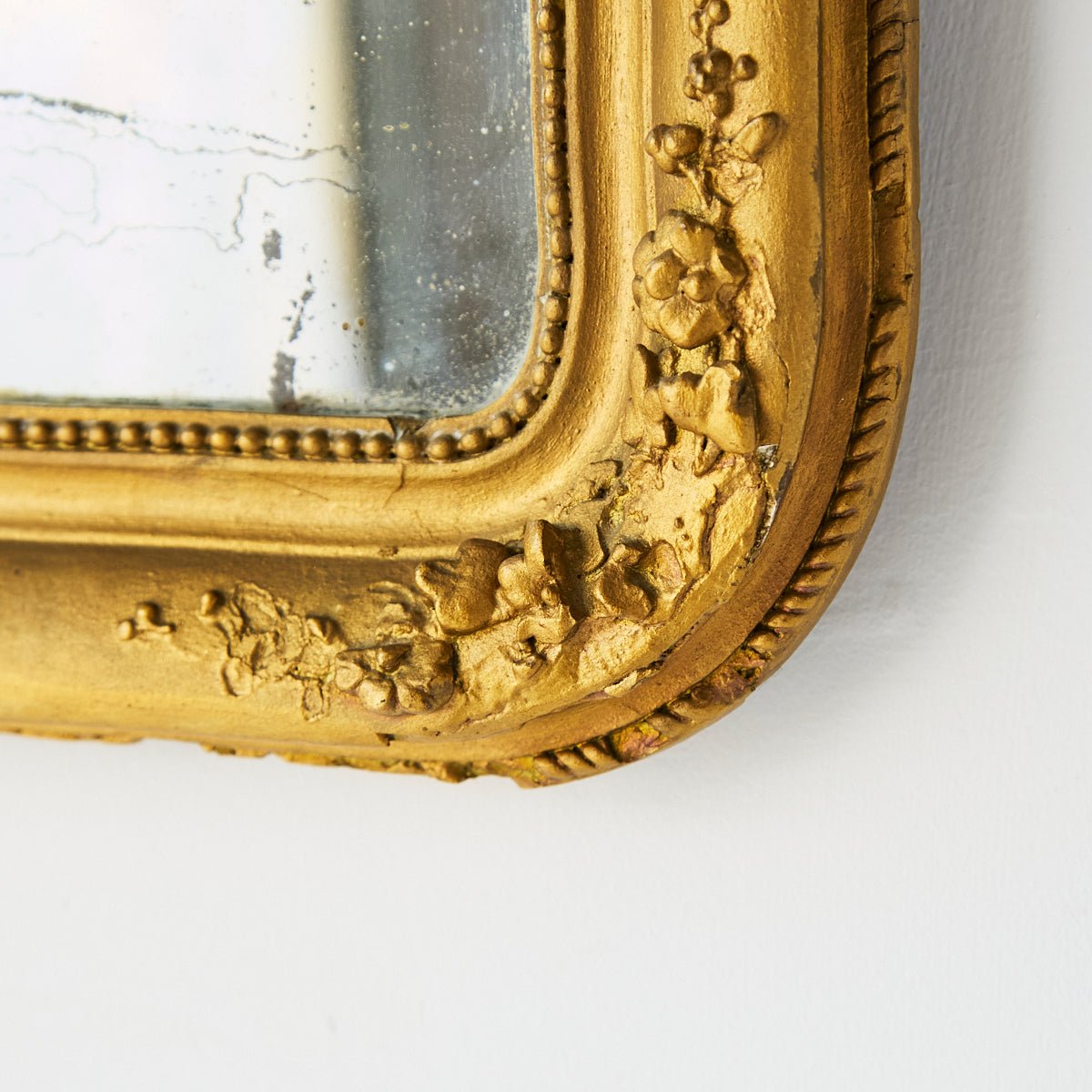 Petite Gilded Mirror | 14.75 x 16.5 - elsie green - decor