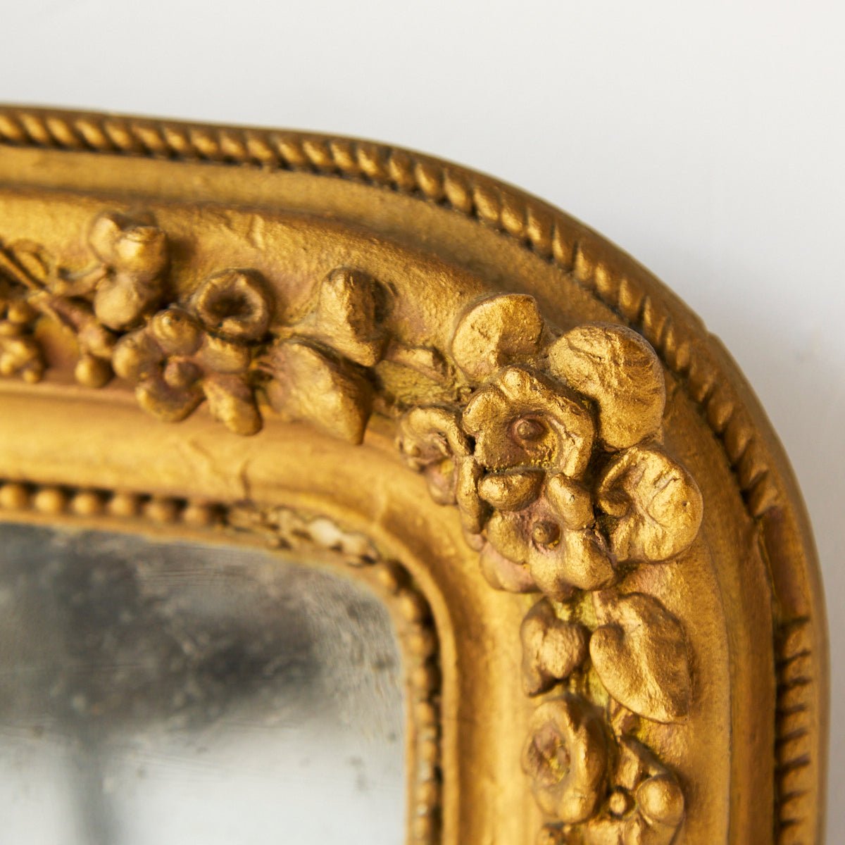Petite Gilded Mirror | 14.75 x 16.5 - elsie green - decor