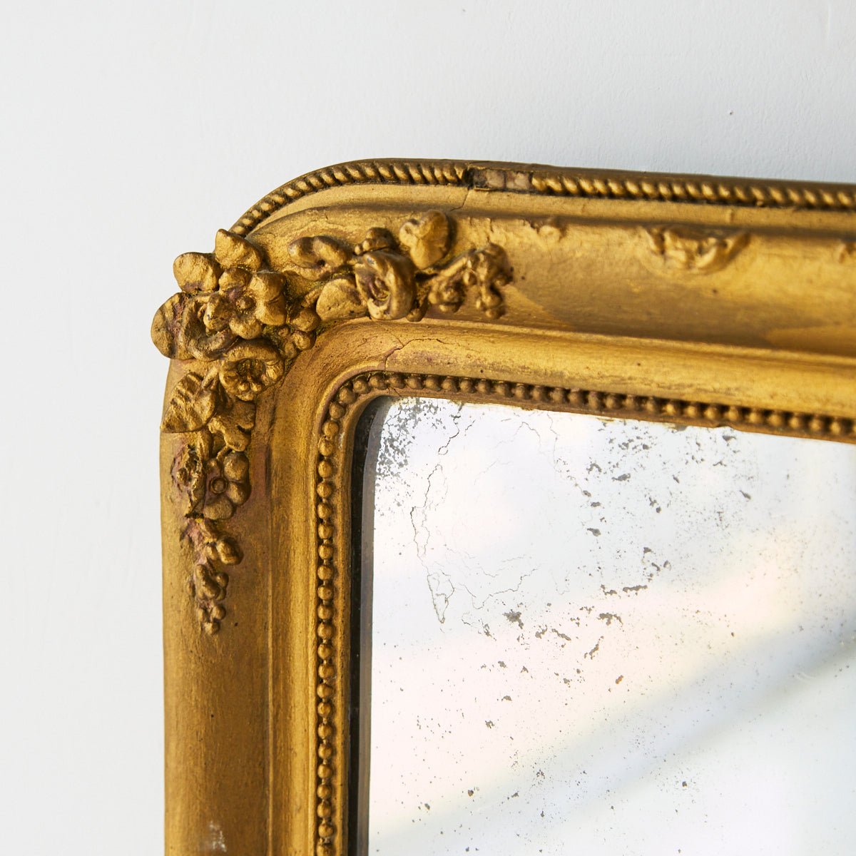 Petite Gilded Mirror | 14.75 x 16.5 - elsie green - decor