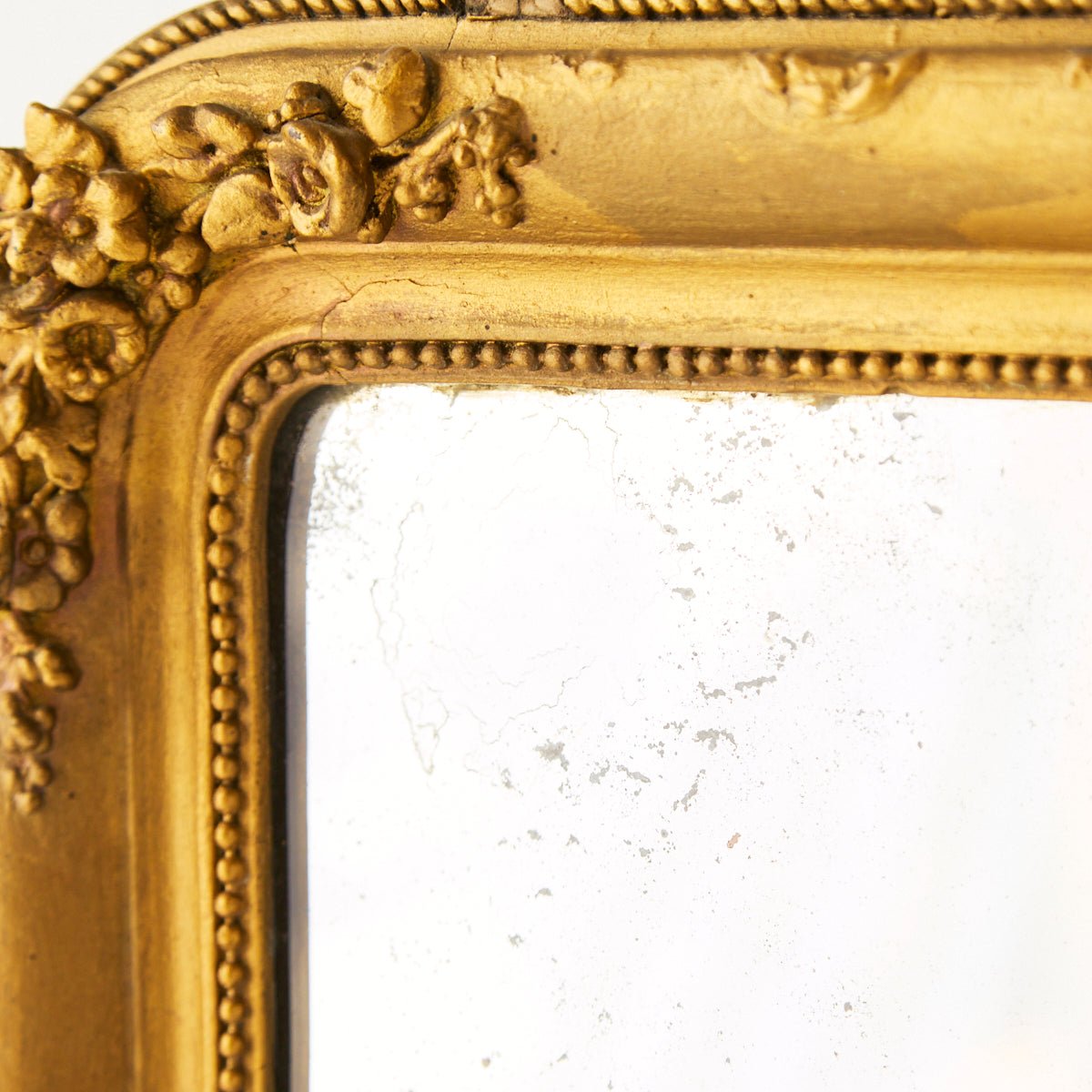 Petite Gilded Mirror | 14.75 x 16.5 - elsie green - decor