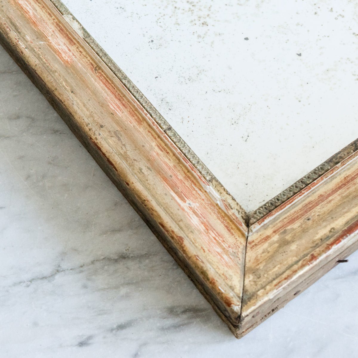 Petite Gilded Mirror With Red Clay Bole | 16.5 X 24.75 - elsie green - decor