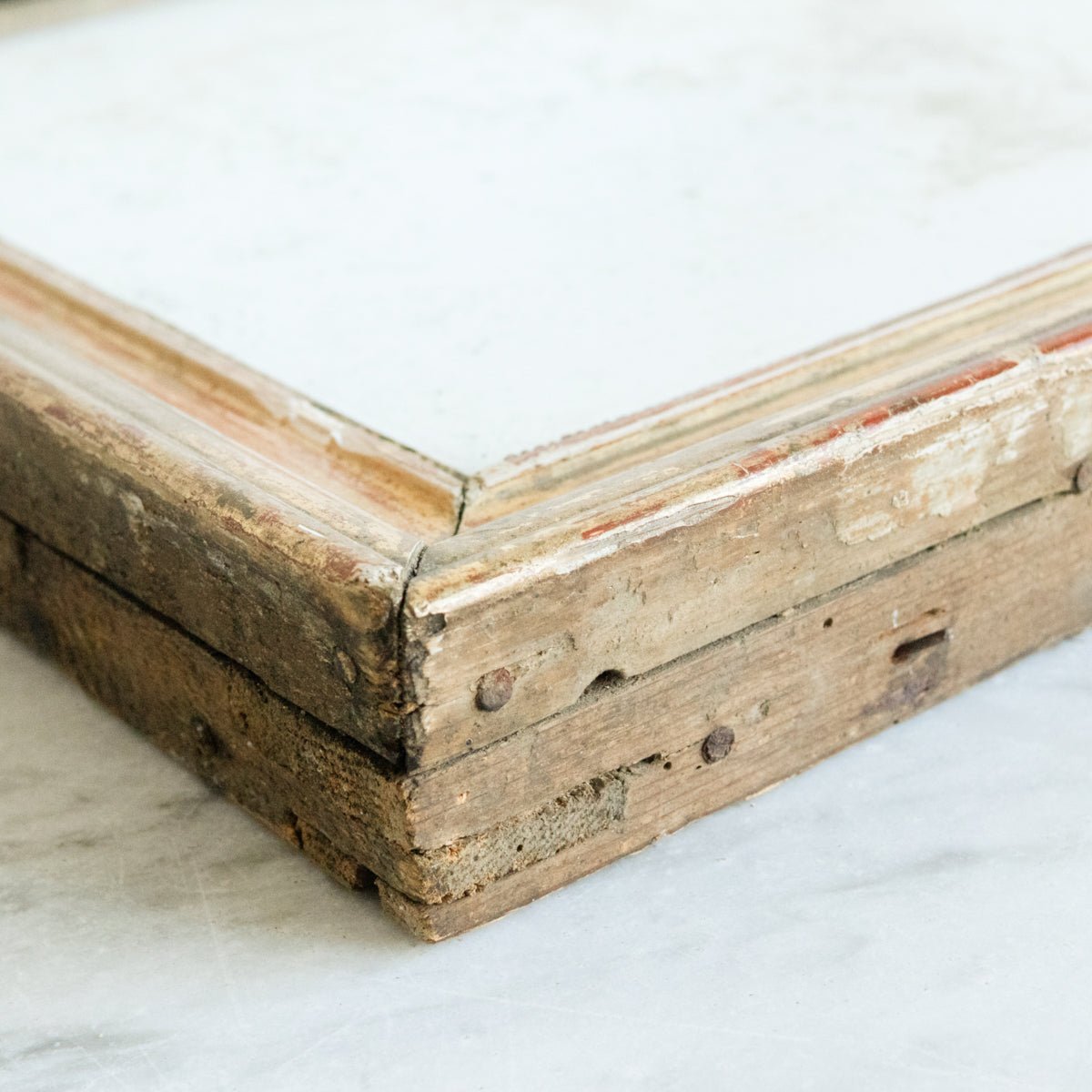 Petite Gilded Mirror With Red Clay Bole | 16.5 X 24.75 - elsie green - decor