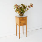 Petite Marble Bedside Table - elsie green - furniture