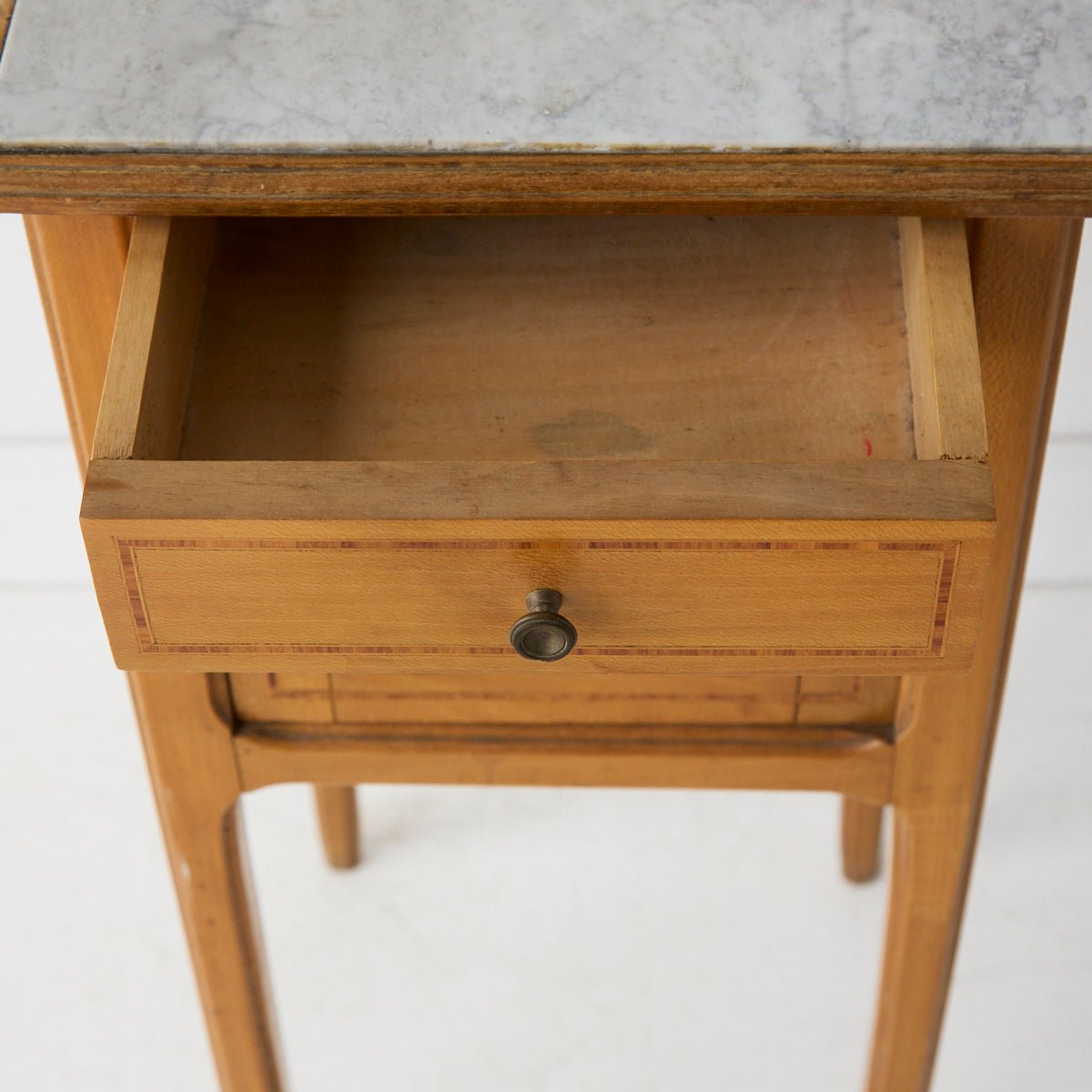 Petite Marble Bedside Table - elsie green - furniture