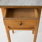 Petite Marble Bedside Table - elsie green - furniture
