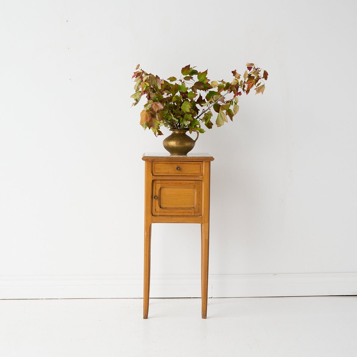 Petite Marble Bedside Table - elsie green - furniture
