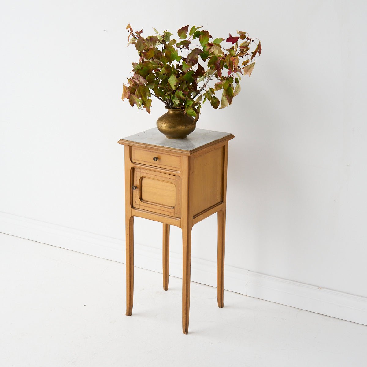 Petite Marble Bedside Table - elsie green - furniture