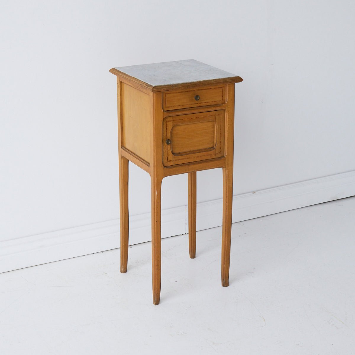 Petite Marble Bedside Table - elsie green - furniture