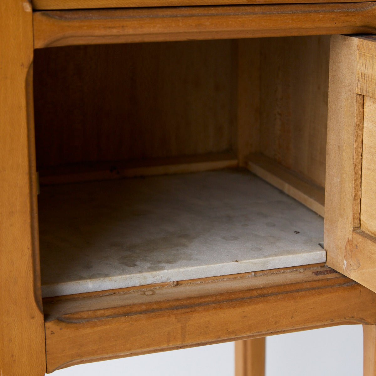 Petite Marble Bedside Table - elsie green - furniture