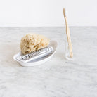 Petite Oval Porcelaine Baker with Blown Glass Tumbler - elsie green - The French Kitchen