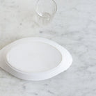 Petite Oval Porcelaine Baker with Blown Glass Tumbler - elsie green - The French Kitchen