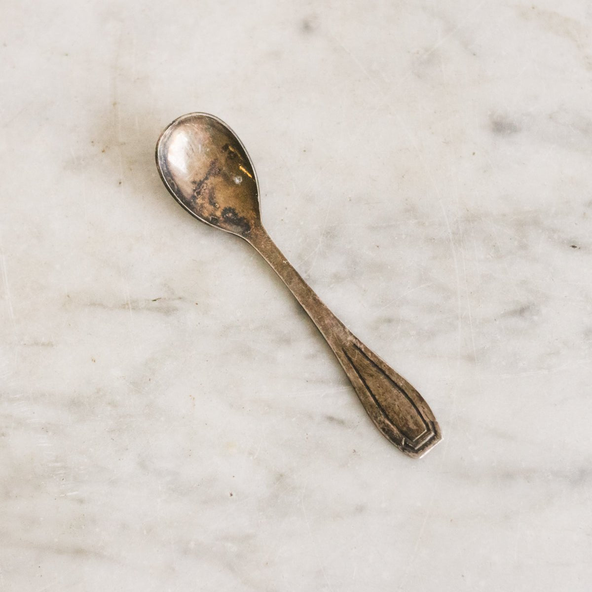 Petite Oval Tray with Lion Bowl & Silver Spoon - elsie green - The French Kitchen