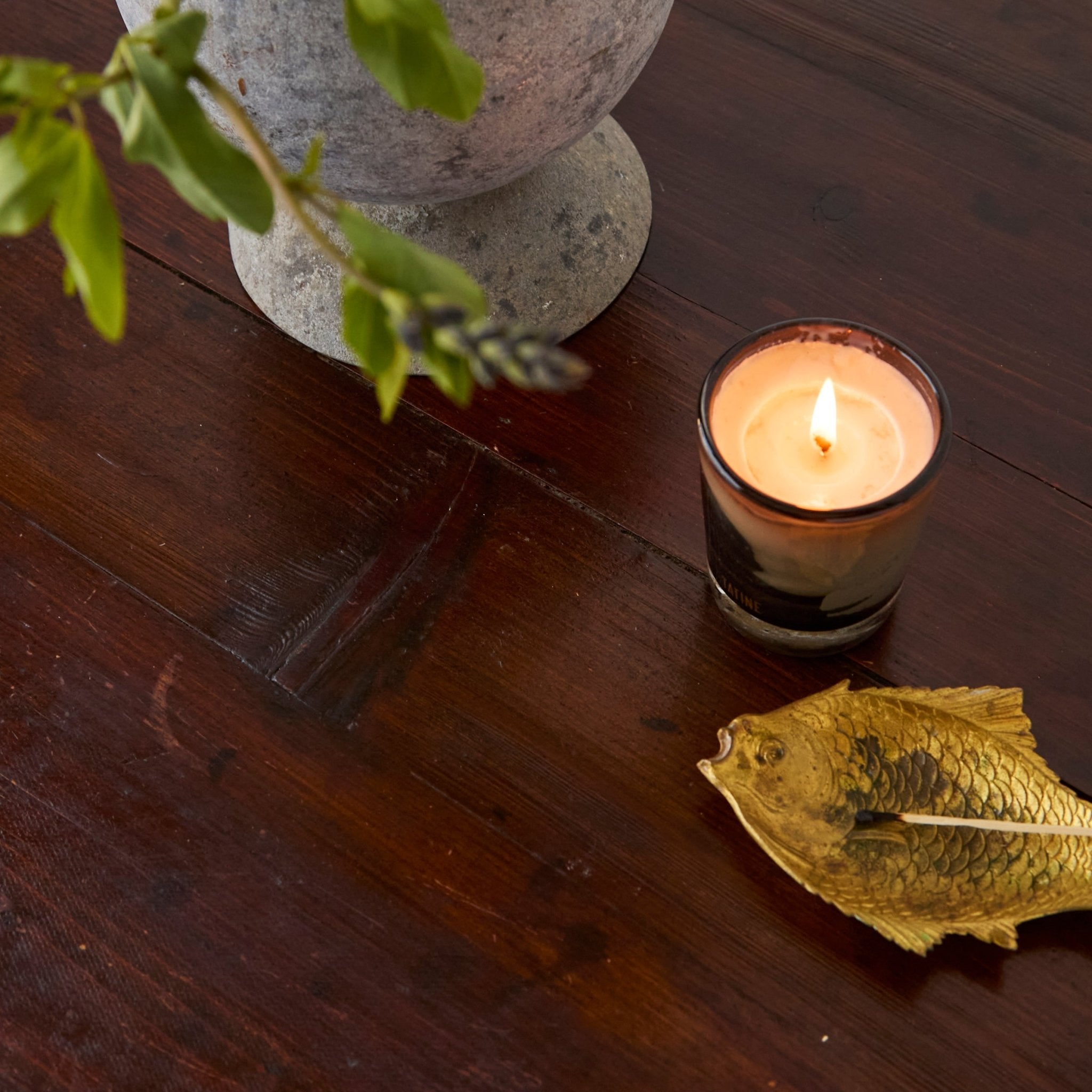 Petite Pedestal Side Table - elsie green - furniture