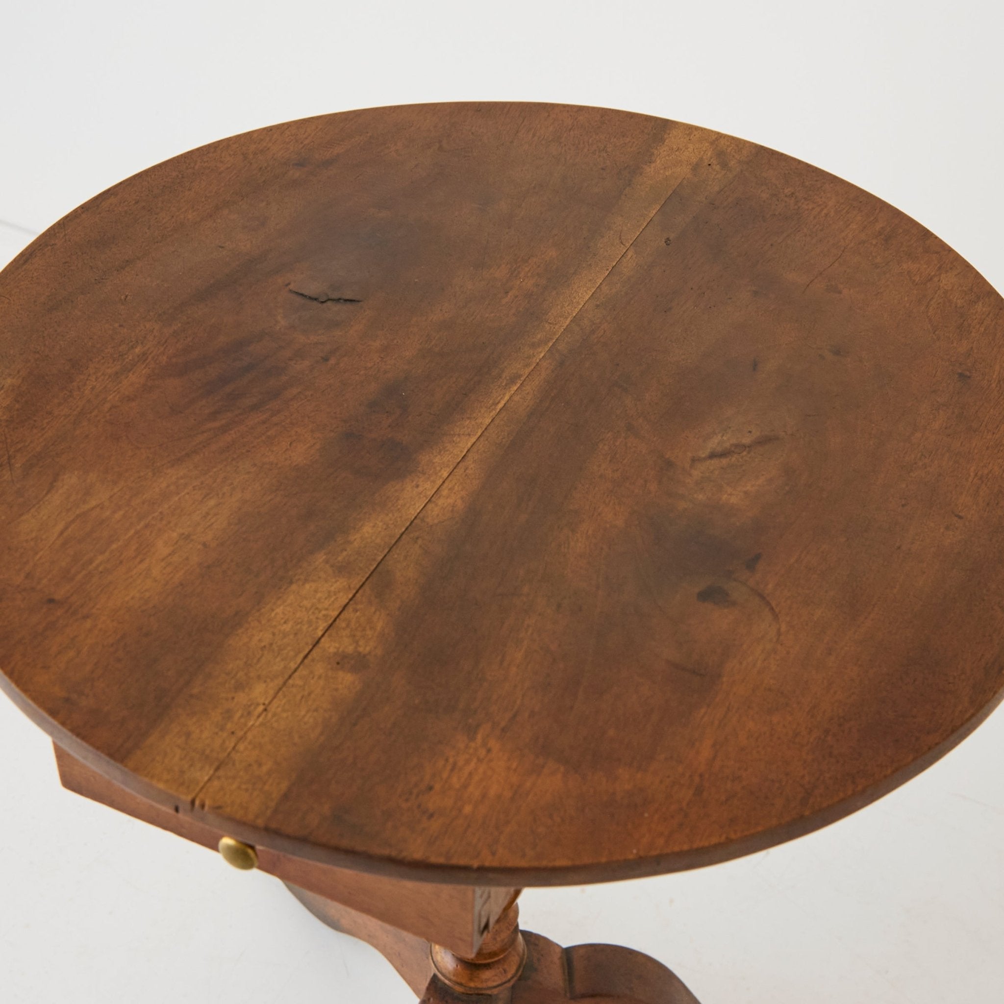 Petite Pedestal Side Table - elsie green - furniture