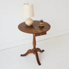 Petite Pedestal Side Table - elsie green - furniture