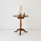Petite Pedestal Side Table - elsie green - furniture