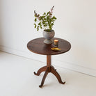 Petite Pedestal Side Table - elsie green - furniture