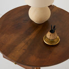 Petite Pedestal Side Table - elsie green - furniture
