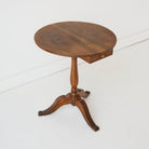 Petite Pedestal Side Table - elsie green - furniture