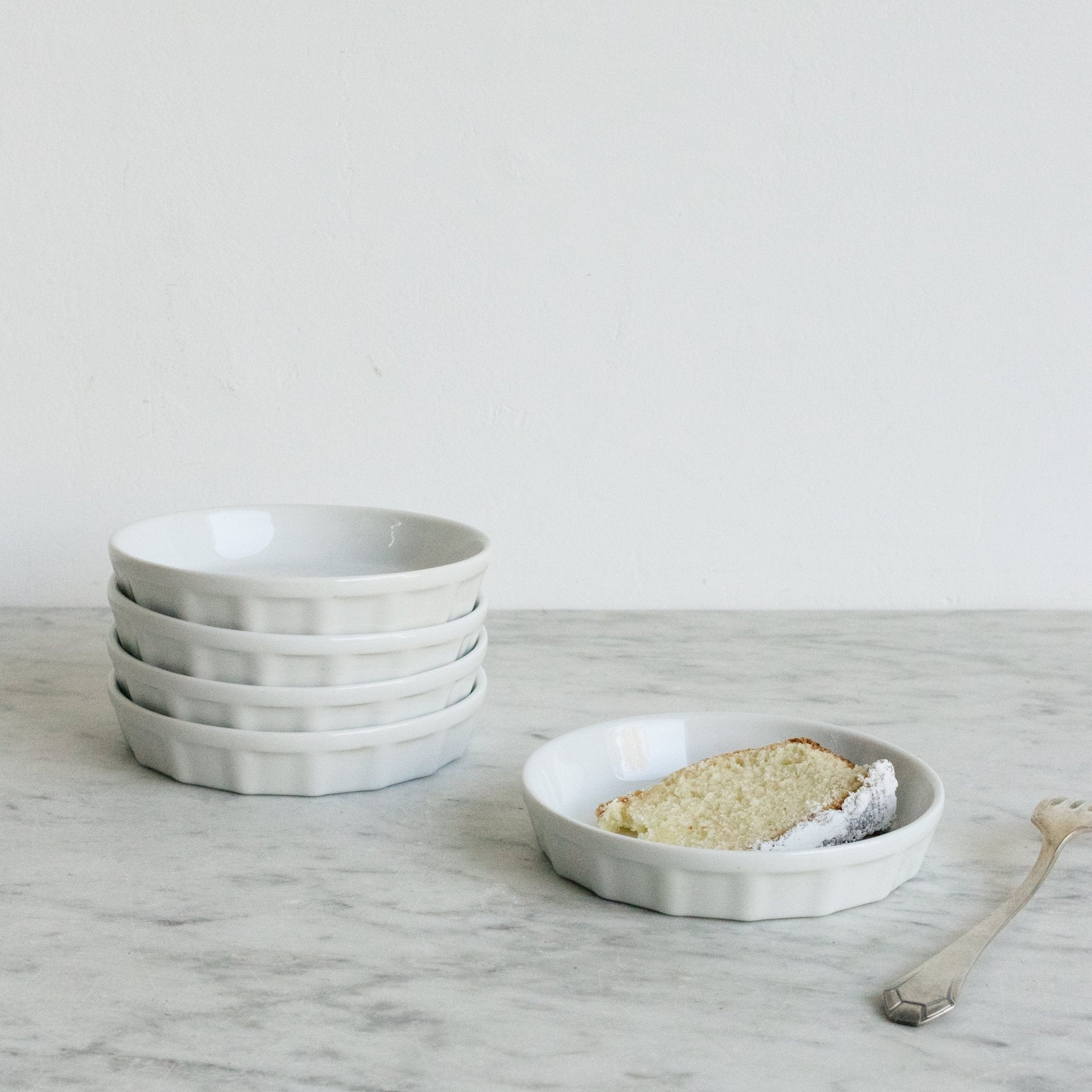 Petite Porcelain Tart Mold Set Of 5 - elsie green - The French Kitchen