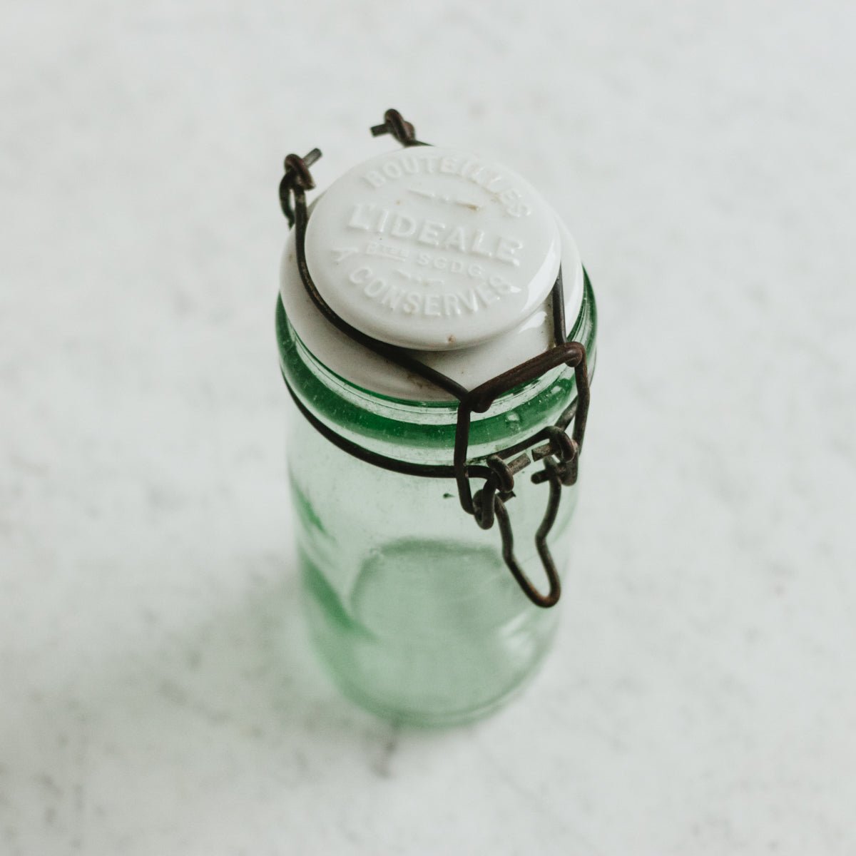 Petite Porcelain Top L'Ideal Canning Jar - elsie green - The French Kitchen