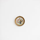 Petite Round Floral Still Life Oil Painting - elsie green - art