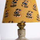 Petite Sandstone Lamp with Block Print Shade - elsie green - decor